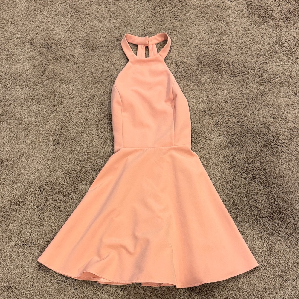 NBD pink halter dress